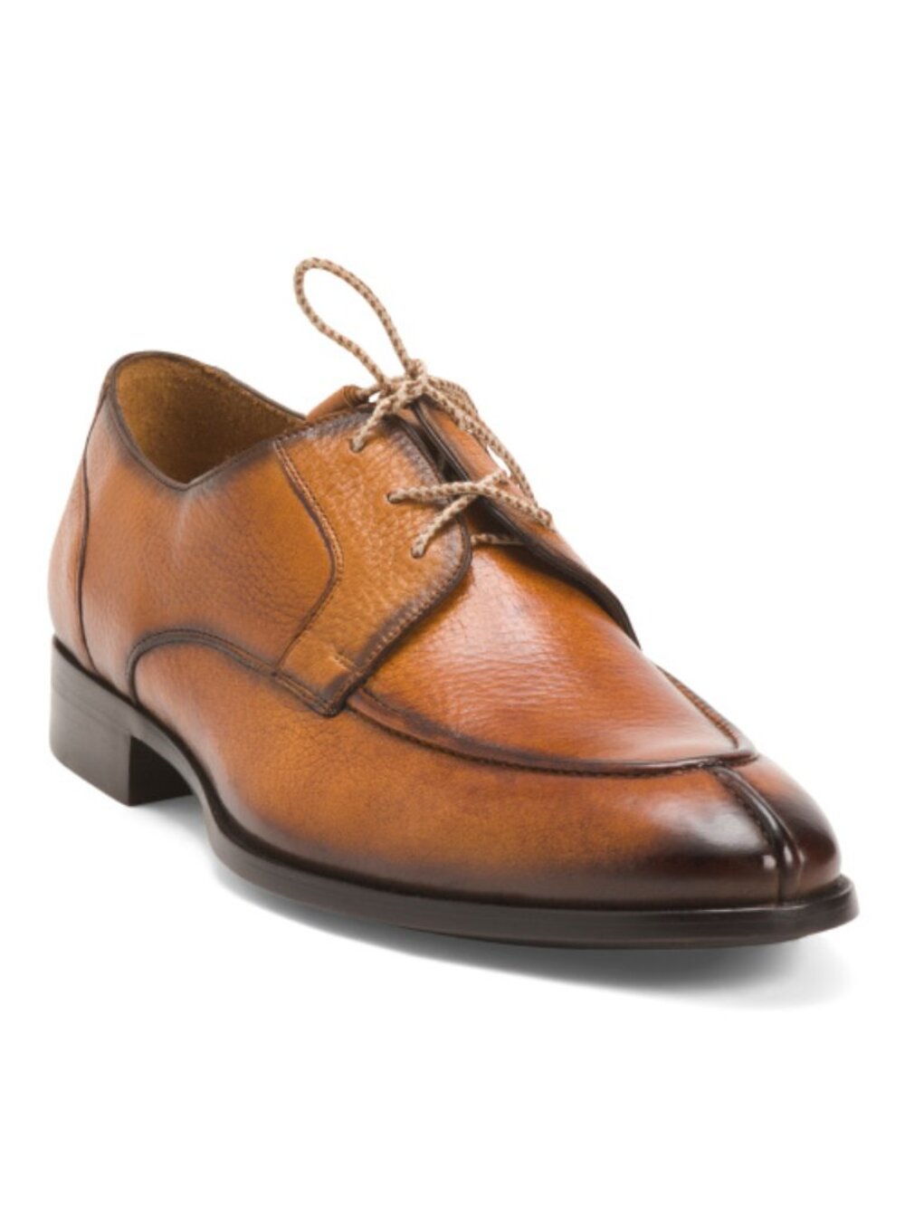 MEZLAN Men's Made In Spain Leather Fratello Moc Toe Oxford Loafers